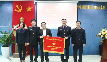 Viện KSND huyện Gia Lâm tổ chức Hội nghị triển khai công tác năm 2024